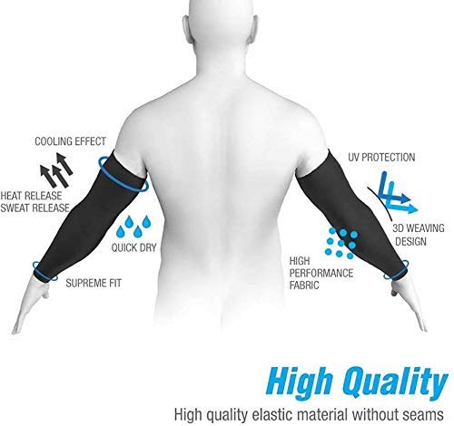 Image of RK BLACK ARM SLEEVES FOR UNISEX .FREE SIZE .LETS SLIM