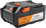 TREE.NB 18V 6.0Ah Lithium Battery - Replacement for Ridgid Power Tool Battery AC840087 R840085 R840086 R840087 R840089 AC840085 AC840086 AC840087P AC840089 AC840094 Cordless Drill Tools