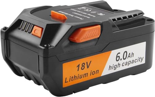TREE.NB 18V 6.0Ah Lithium Battery - Replacement for Ridgid Power Tool Battery AC840087 R840085 R840086 R840087 R840089 AC840085 AC840086 AC840087P AC840089 AC840094 Cordless Drill Tools by TREE.NB - Used condition - US$35.92