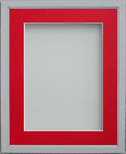 Frame Company Drayton Range 14x11-inch Grey Picture Photo Frame with White Mount For Image Size A4