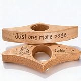 Soporte de madera personalizado para páginas de libros, soporte para páginas de libro con nombre personalizado para leer, anillo para pulgar, accesorios de lectura, abridor de regalos para profesores