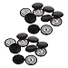 20x Botones Rondas Forrado de Cuero Artificial Accesorios para Hacer Ganchillo, Bolso,...