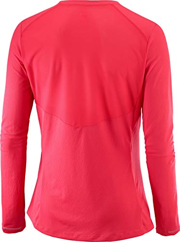 Salomon Women's Agile Ls Tee, Hibiscus, X-Small #TOP1