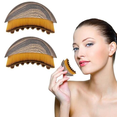 Cepillo de drenaje linfático, 2 piezas masajeador de drenaje linfático, cepillo facial de contorno linfático, cepillos masajeadores de drenaje para caras, cepillos de cepillado en seco, para escultura