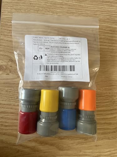 4 Stück Selbstfärbende Lehrer Stempel, Lob Ermutigung Kinder, Lehrer Bewertung Belohnung Motivation Briefmarken, Bunte Cartoon Stempel Lob Siegel Ermutigung, Belohnungsstempel Set