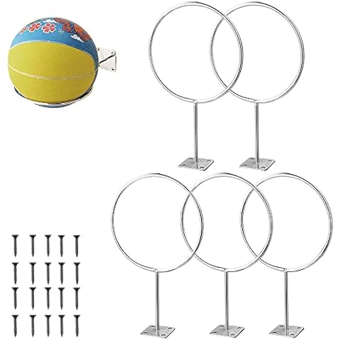 5Pcs Stainless Steel Sports Ball Racks Cover