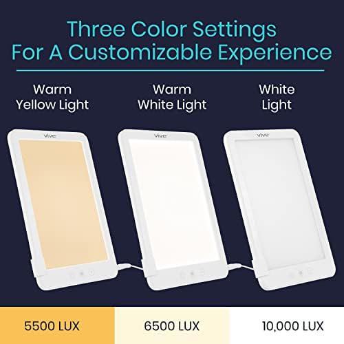 Vive Therapy Sun Lamp Sad Light Box for Seasonal Depression and