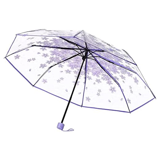 Elegant Transparent Cherry Blossom Umbrella