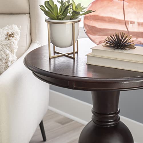 Powell 809-350 Espresso Round Accent Table 26"L X 26"W X 26"H #TOP5