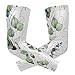 Eucalyptus Branches, Green Eucalyptus Leaves Golden Linear Leaves 1 Pair Cooling Sports Arm Sleeves, Cover Uv Sun Protection Warmer for Sports Men Women Running Golf Cycling Riding Jogging