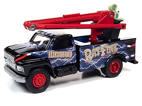 Auto World Rat Fink 1990 Ford Utility Bucket Truck 1:34 Scale Die- Cast Model Car