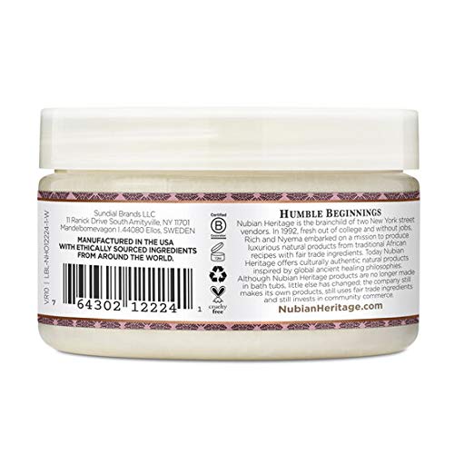 Patchouli and Buriti Infused Shea Butter by Nubian Heritage for Unisex - 4 oz Moisturizer