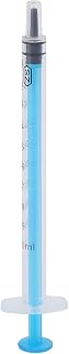 10Pcs 1ml Plastic Syringes, No Needle Plastic Syringe with Measurement, Hand‑Push Industrial Manual Disposable Tool for Pumping Liquid, Dispensing Glue, Adding Ink, Pumping Oil