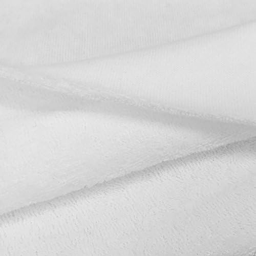 USA Made Premium Quality Loop Terry Fabric - White - 1 Yard