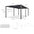 PURPLE LEAF Louvered Pergola 11' x 21' Large Patio Aluminum Pergola Modern Outdoor with Adjustable Roof Hardtop for Garden Terrace Outdoor Bar