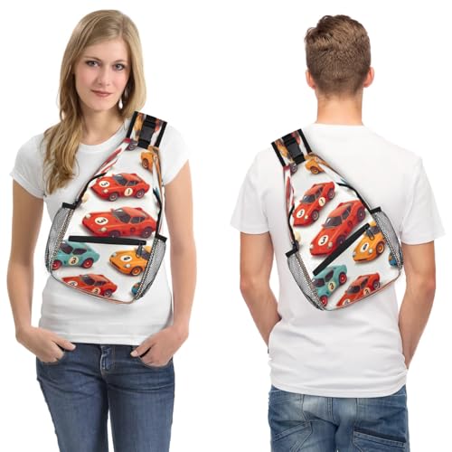 Bolsa sling unisex para viaje y senderismo 7.9x3.5x14.2 in miniatura 7