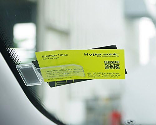Hypersonic Car Windshield Parking Tickets Holder Transparent Auto Accessories Clip 2PCS