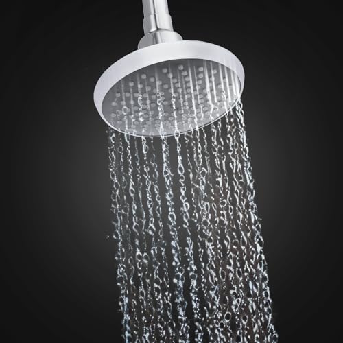 Image of Mila Premier Rain Shower| Chrome Finish Round Overhead Shower | Φ190mm Ceiling Mounted | ABS Body| Single Function Rainfall Shower for Broad Coverage & Water Efficiency| (Without Arm)