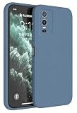 Topme Cover per vivo Y76 5G (6.58" Inches) Custodia Case, Protezione Della Pelle Della Custodia in Silicone Tpu - Grigio lavanda