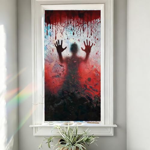 Adhesivo para ventana decoración Halloween 17.3x39.3 pulg miniatura 4