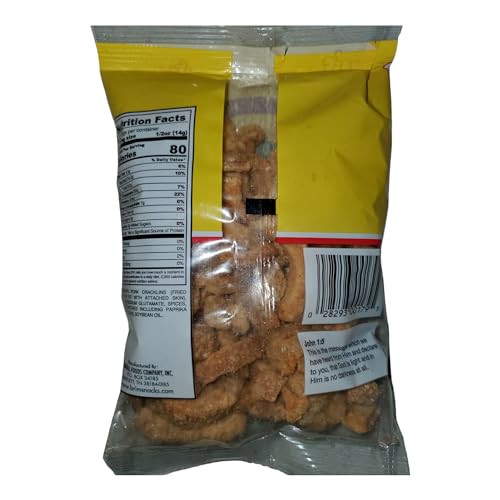 BRIM\'S OLD-FASHIONED LIGHTLY SEASONED WITH RED PEPPER PORK CRACKLIN STRIPS 3oz/ 4pk