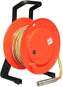 50m Water Level Meter, Stainless Steel Probe with Cable Reel, Groundwater & Well Water Level Measuremen Buzzer Alarm