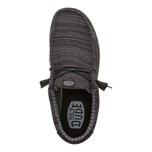 HEYDUDE Wally Stretch Sox - Black/Black - Thumbnail 5
