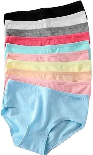 Stretchable Women's High Waist Soft Comfy Cotton Maternity Panty|Pregnancy Panty|Maternity Panties (Pack of 1,2,3,4,5,6)-C...