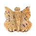 Nelson Creations, LLC 1.5 Inch Butterfly Natural Soapstone Hand-Carved Animal Charm Totem Stone Carving Figurine