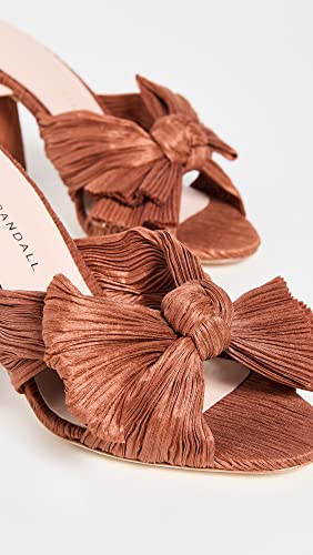 Loeffler Randall Women's Camellia Pleated Bow Heel With Ankle Strap, Terracotta, Orange, 6.5 Medium Us #TOP4