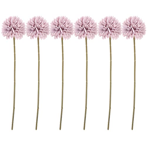 Alipis Lot De 6 Fleurs Artificielles Hortensias Violettes en Plastique Réalistes, Tiges Longues, Décoration Intérieure pour Maison, Mariage Et Fête