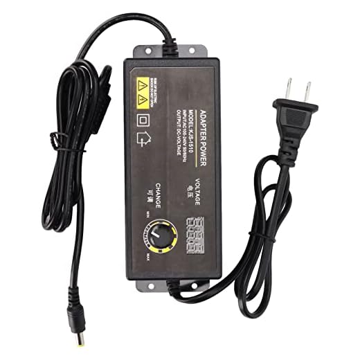 Bewinner Fonte de alimentação universal de 90 W, adaptador de alimentação CA para CC 8 A, 3 V para 12 V, conversor ajustável multitensão com visor digital LED para monitores LCD, mini TVs, faixa de LED (EUA)