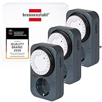 Brennenstuhl 3er Set Zeitschaltuhr MZ 20, mechanische Timer-Steckdose – Ansicht 1