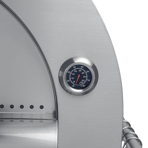 KoolMore 32 in. Outdoor Propane Gas and Wood fired Pizza Oven in Stainless-Steel - Image 7