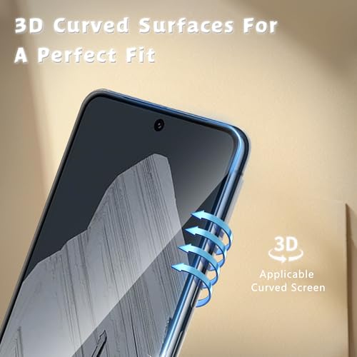 3 Pack for Google Pixel 8 Pro Screen Protector, Easy to Install Tool, Supports Fingerprint Recognition, 9H Hardness, Anti-Scratch, Bubble-Free, HD Tempered Glass Screen Protector by FlexGear - Image 4