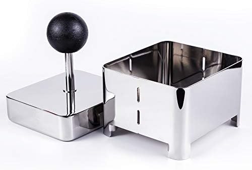 Raw Rutes - Tofu Press (Ninja) - Remove Water from Tofu OR Make Your Own Tofu or Paneer - USA Made from Stainless Steel