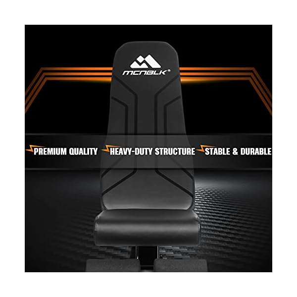 Weight-Bench-for-Full-Body-Foldable-Workout-Bench-650lbs-MCNBLK-Adjustable-Workout-Bench-Press-for-Home-Gym-Strength-Training-Benches-Sit-Up-Bench-Incline-Decline-Flat-8-Positions-Resistance-Bands Adjustable weight bench, Foldable Incline Decline Workout Benches, Professional Fitness Bench for Full body exercise, Easy to assemble!