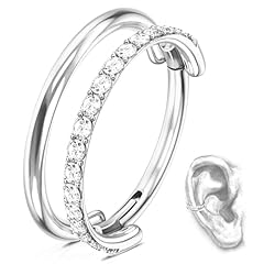 Silver-Double Layers, One Row CZ