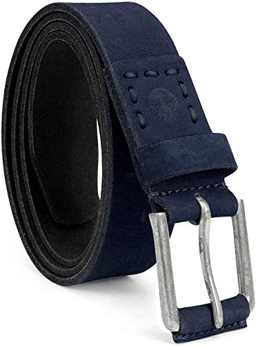 Timberland Men s Big and Tall Casual Leather Belt, Navy Blue, 44