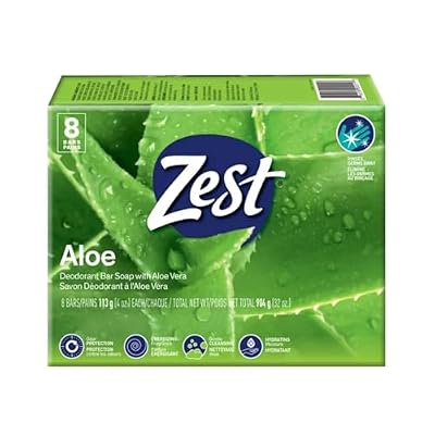 Zest Bar Soap, Fresh Aloe, 4 Oz, 16 Bars Pack