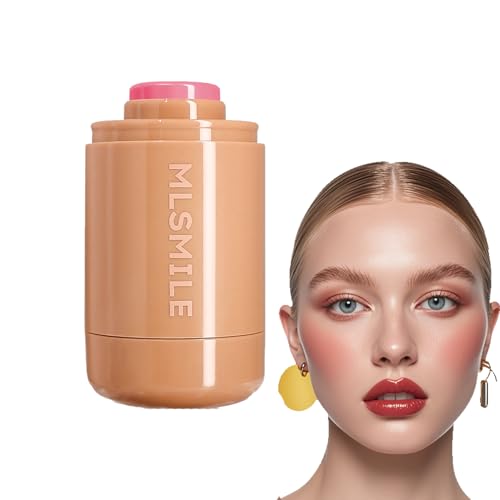 Pocket Blush Stick, Creamy Blush,Creamy Tint Blush Stick, Pink Makeup Tint Blush,Wasserdicht & Wischfest Blush Stick Für Augen, Lippen & Schatten,Lightweight&Refreshing,Multi Use Makeup Blush Stick