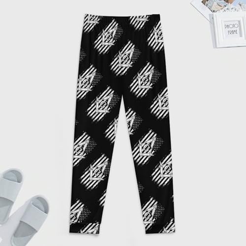 Freemason USA Flag Logo Men's Pajamas Lounge Sleep Pants Sleep Jogger Pants Sweatpants for Home4