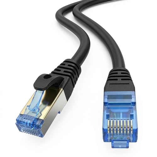 Cat 6 Ethernet Cable 30M Outdoor&Indoor, Cat6 Ethernet Patch Cable 1Gbps, High-Speed Cat6 Network Cable Pure Copper, Cat 6 Cable for Home and Office Network, POE