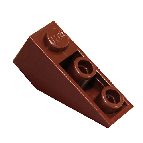 Lego parts and pieces: reddish brown 1x3 33 deg. inverted slope x…