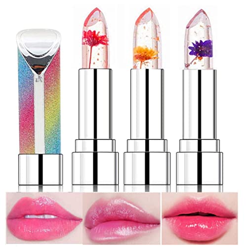 Firstfly 1421561710047 Flower Lip Gloss Crystal Jelly Lipstick Set cover