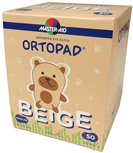 Ortopad® Bamboo Beige Eye Patches, 50/Box (Regular Size, 3+ Yrs) #TOP1