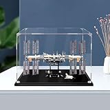 AZIZAT Expositor de acrílico transparente a prueba de polvo, caja de exhibición para Lego 21321 modelo de construcción de la estación espacial internacional (sólo caja de almacenamiento) (3 mm)