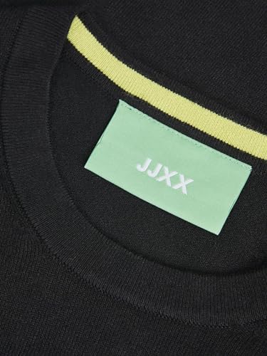 Jjxx Jxvalentina Ls Soft Cropped Cn Knit Maglione, Nero, Xs Donna - 4