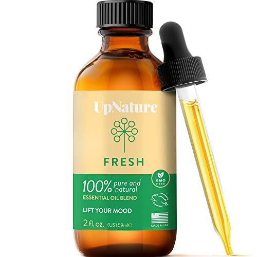 Fresh Essential Oil Blend, 2Oz- Lift Your Mood & Boost Concentration With Calming Citrus Essential Oils, Orange Essential Oils, Lemon Oil, Bergamot Essential Oil & Tangerine Oil- Stocking Stuffer #TOP20
