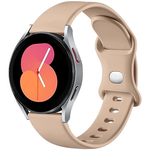 Lerobo Band Compatible with Samsung Galaxy Watch 7/6/5/4 Band/Active2 40mm 44mm,Galaxy Watch 3 41mm,Galaxy Watch 42mm Classic/Gear Sport SmartWatch,20mm Silicone Watchband Sport Strap for wo